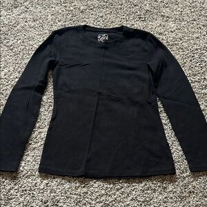 Justice Black Long Sleeve Tee